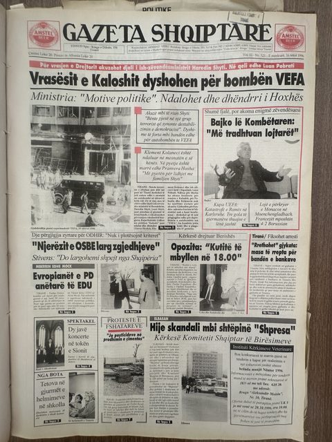 Gazeta Shqiptare 1996-10-16